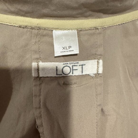 LOFT Utility Jacket Khaki Tan Brown Size XLP - Picture 4 of 7